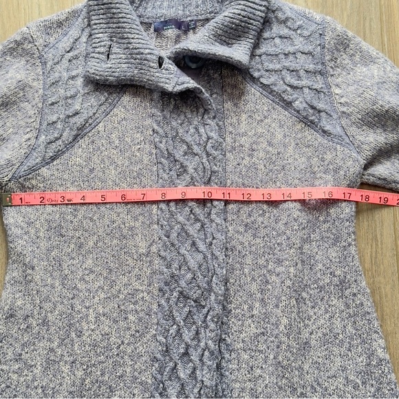 Prana The Angelica Duster Blue Size Large Chunky Sweater - Picture 10 of 11